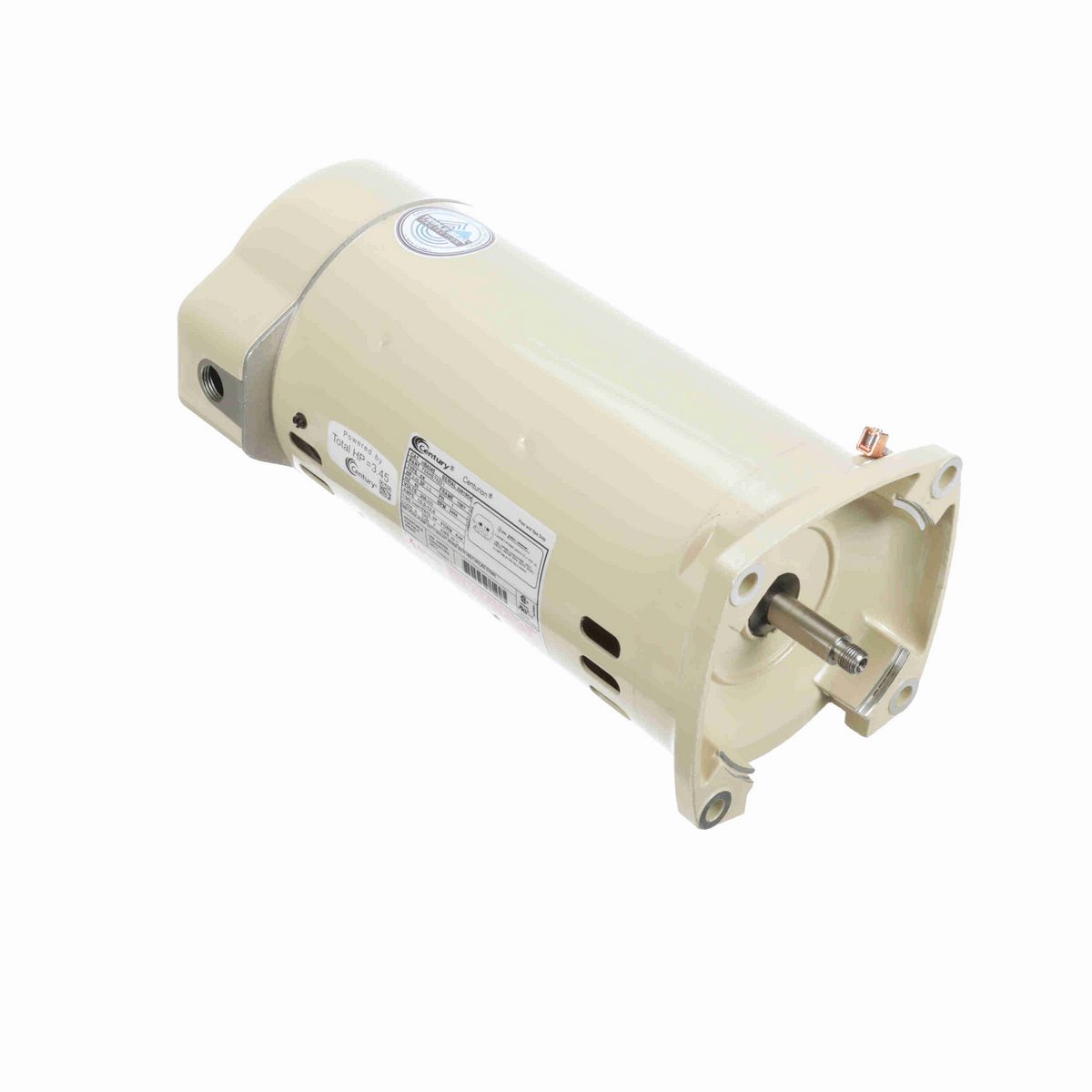 Century Centurion PRO ® Motors Pool Pump Motor, 3.45 HP, 1 Ph, 60 Hz, 208-230 V, 3600 RPM, Y56Y Frame, DP - HBA345