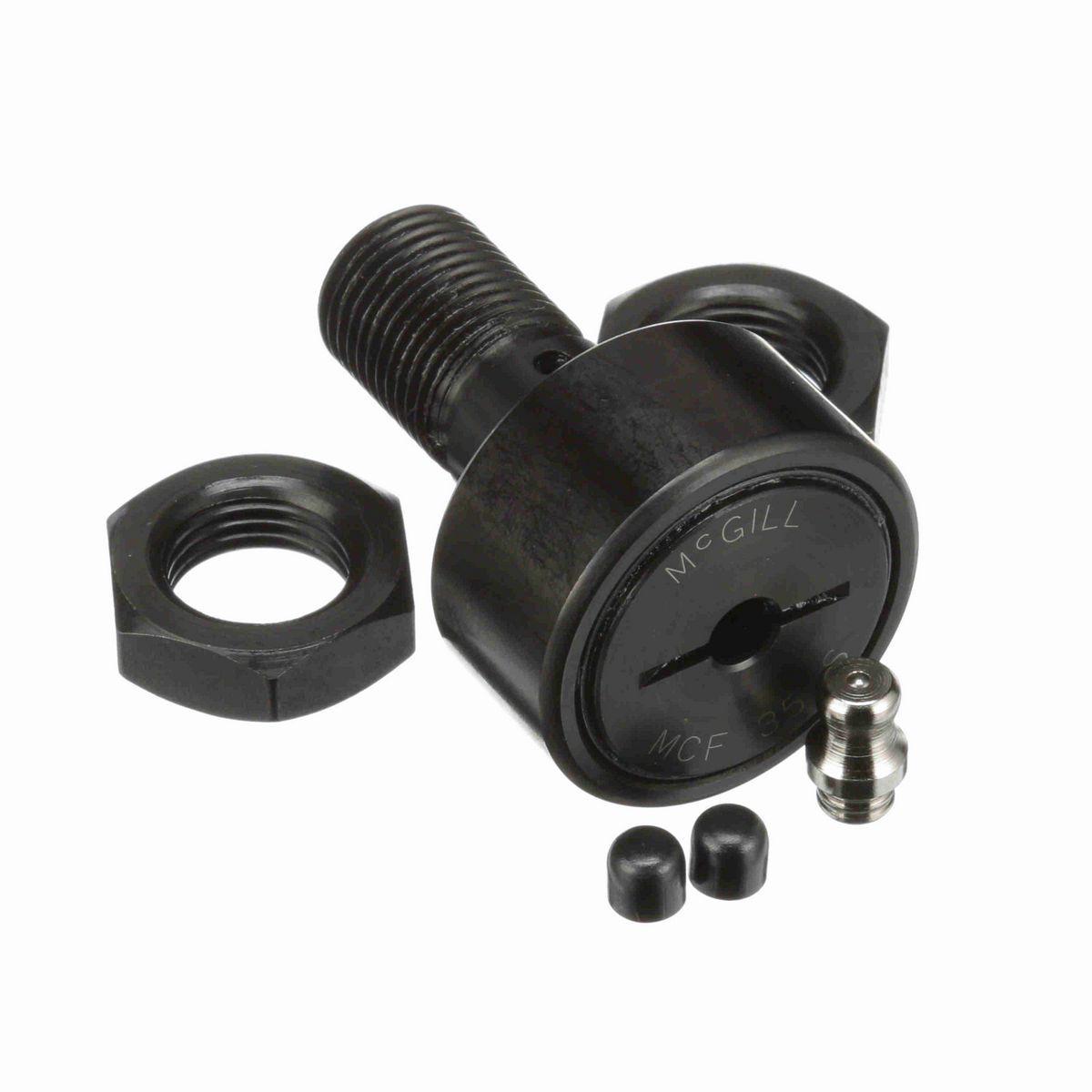 Опорный ролик с цапфой McGill CAMROL MCF 35 S, бочкообразный, с уплотнением, со шлицем под отвёртку, метрический