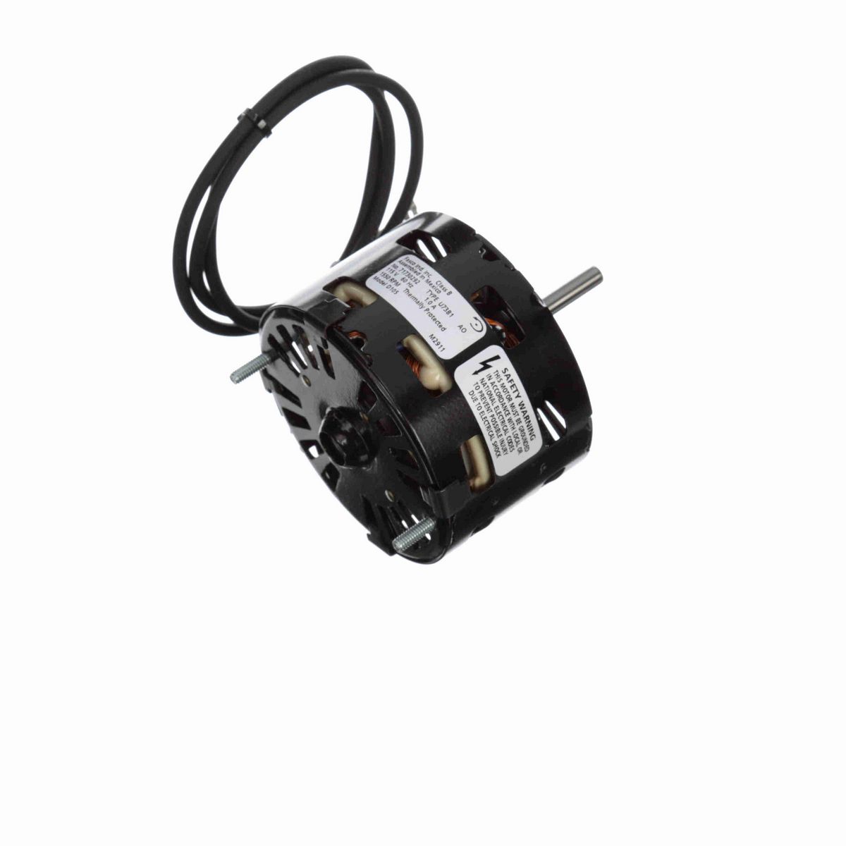 FASCO Fan and Blower Motor, 1/40 HP, 1 Ph, 60 Hz, 115 V, 1550 RPM, 1 Speed, 3.3" Diameter, OAO - D105