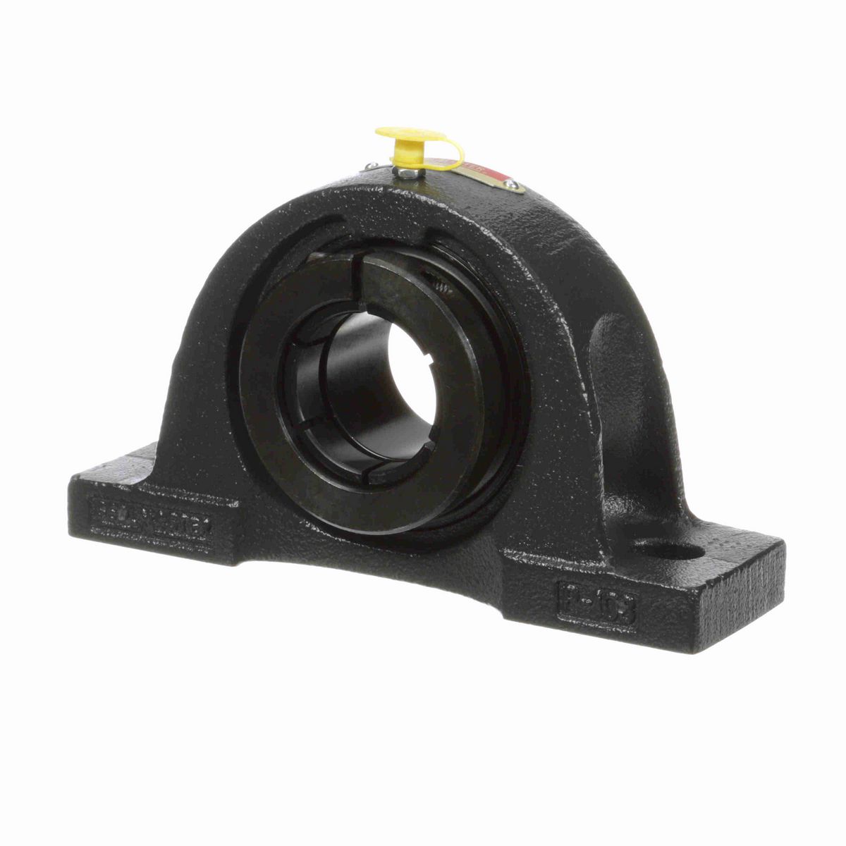 Sealmaster Mounted Cast Iron Two Bolt Pillow Block Ball Bearing - 52100 Bearing Steel, Black Oxided - Concentric Lock - NP-26TC