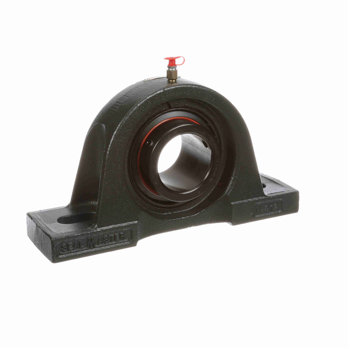Sealmaster Mounted Cast Iron Two Bolt Pillow Block Ball Bearing - 52100 Bearing Steel, Black Oxided - Lock - S-3080-M43