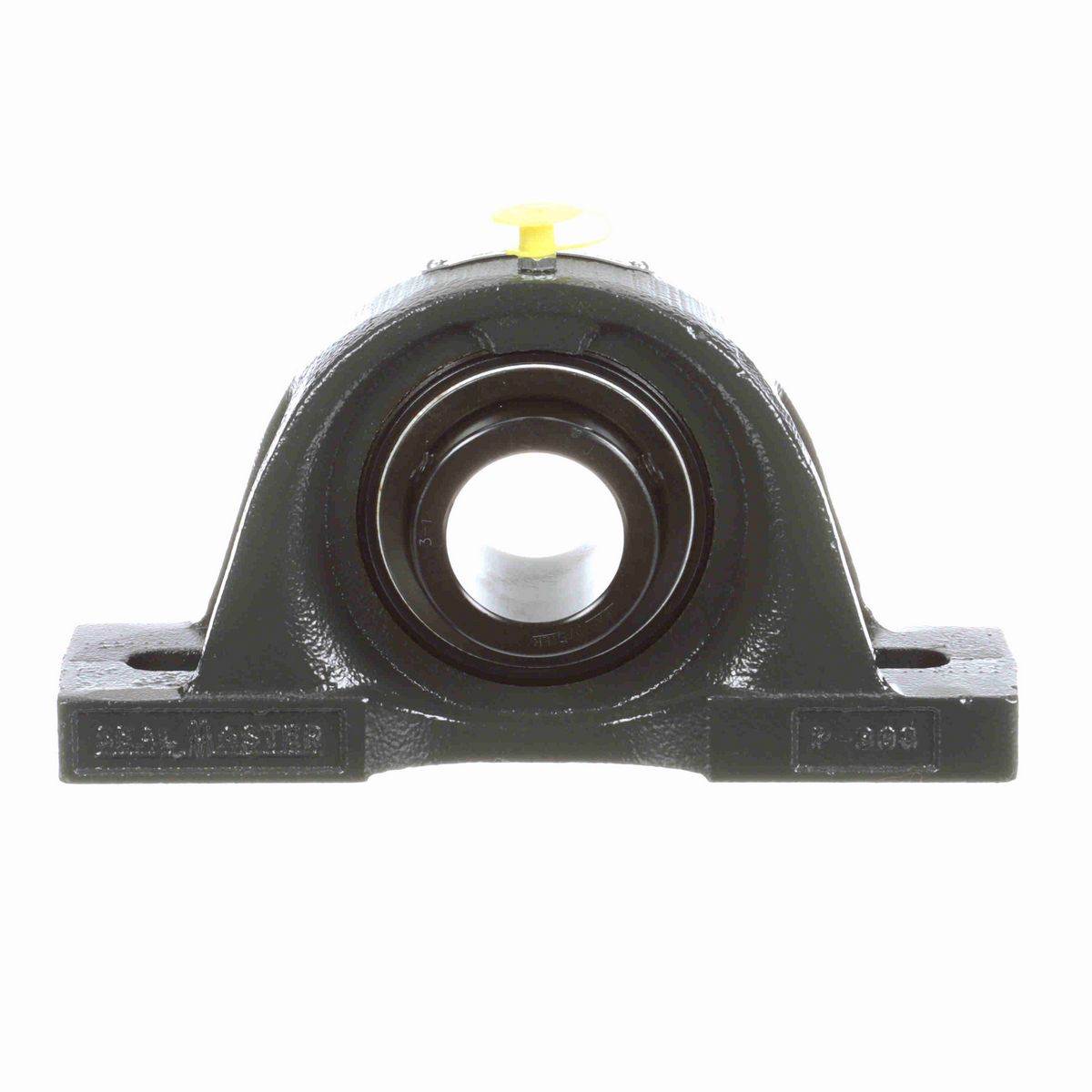 Sealmaster Mounted Cast Iron Two Bolt Pillow Block Ball Bearing - 52100 Bearing Steel, Black Oxided - Setscrew Lock - Air Handling Housing Fit, Noise Tested - MP-23 CXU