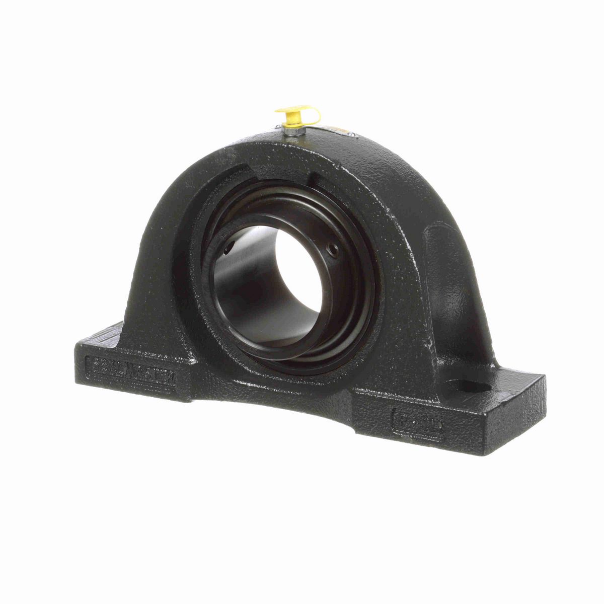 Sealmaster Mounted Cast Iron Two Bolt Pillow Block Ball Bearing - 52100 Bearing Steel, Black Oxided - Setscrew Lock - High Contamination - NP-39 DRT