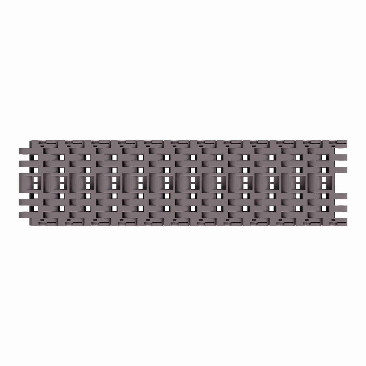 Rexnord 7706 Straight Running Flush Grid, Material: Brown High Performance, Width: 3.25in, Pitch: 1in - 81416341