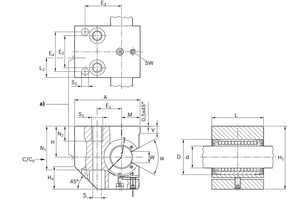 Линейный комплект Bosch Rexroth LSAHSE-H-20-VD [R170622070]