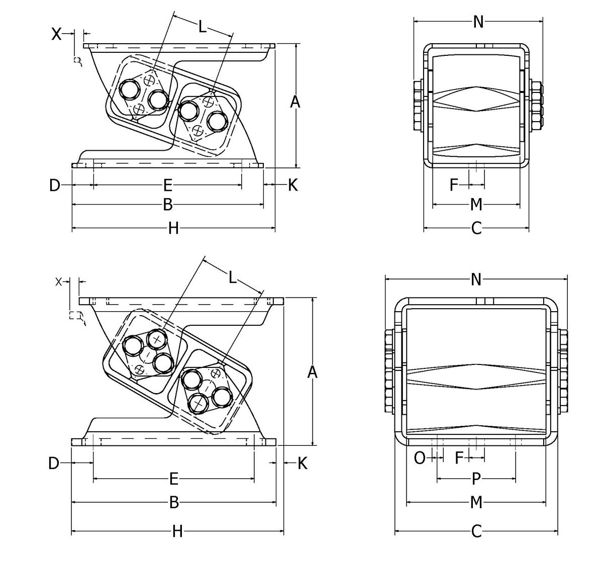 RunRight® Anti-Vibration Mounting - Type RAV D Timken 68514425216