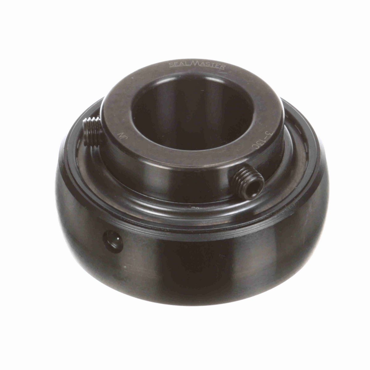 Sealmaster Mounted Insert Only Ball Bearing - 52100 Bearing Steel, Black Oxided - Setscrew Lock - 3-13C