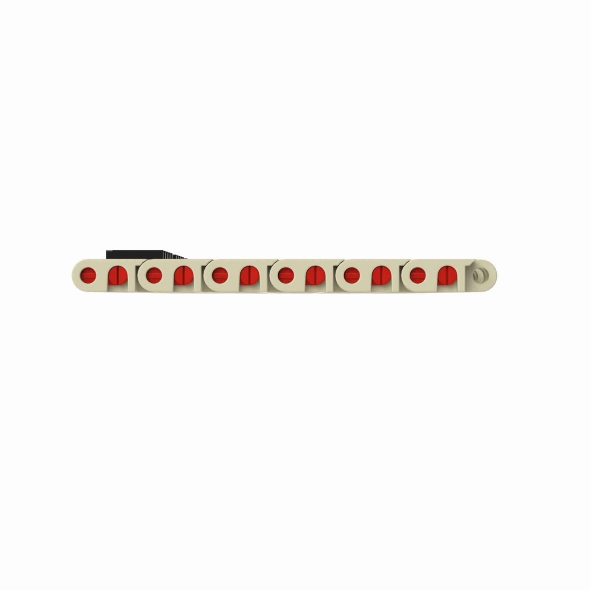 Rexnord 7705 RubberTop® Straight Running RubberTop®, Material: Beige High Temperature, Width: 18in, Pitch: 1in - 10193893