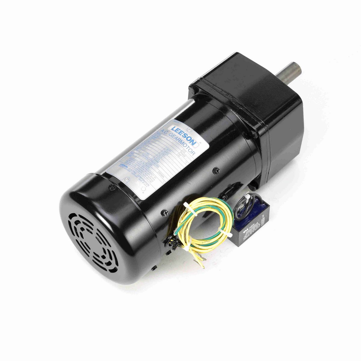 LEESON Parallel Shaft Gearmotor, 0.16 HP, 1 Ph, 60 Hz, 110 V, 34 RPM, P42Y Frame, TEFC - 096005.00