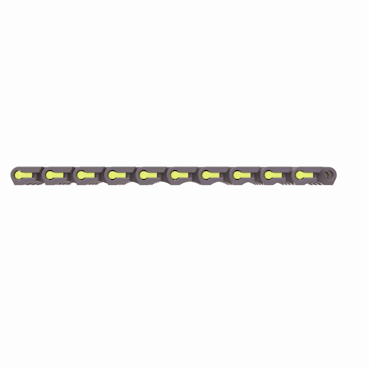 Rexnord 1505 Straight Running Solid Top, Material: Brown High Performance, Width: 3in, Pitch: 15mm - HP1505-3