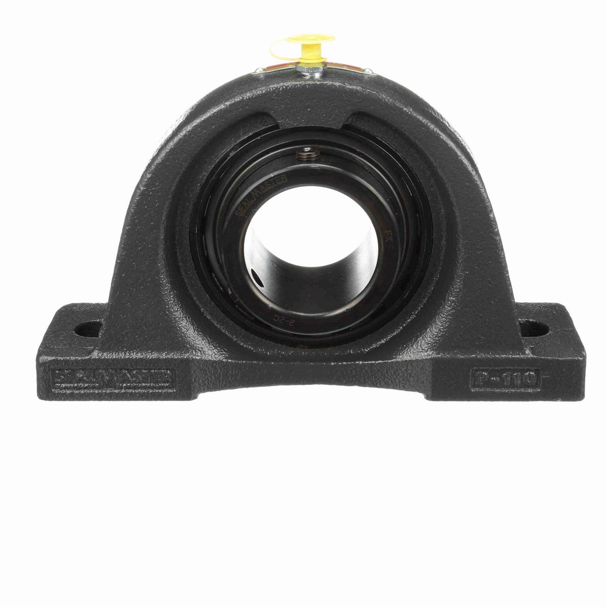 Sealmaster Mounted Cast Iron Two Bolt Pillow Block Ball Bearing - 52100 Bearing Steel, Black Oxided - Setscrew Lock - NP-32C