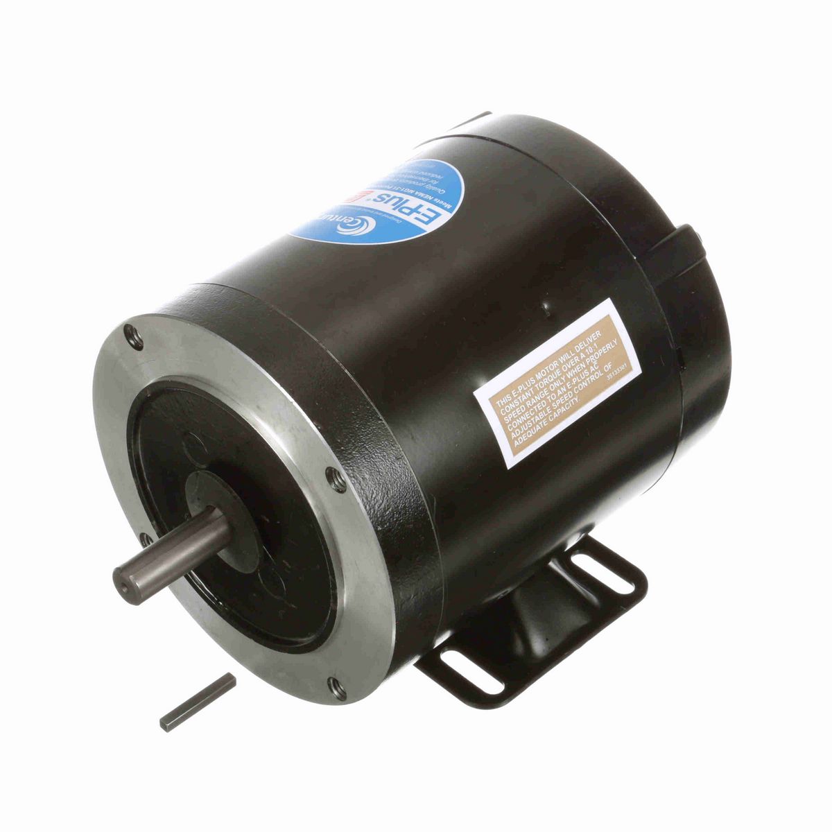 Century E-PLUS ® Speed Ratio Motor, 1/4 HP, 3 Ph, 60 Hz, 208-230/460 V, 1800 RPM, 56C Frame, TENV - E183L