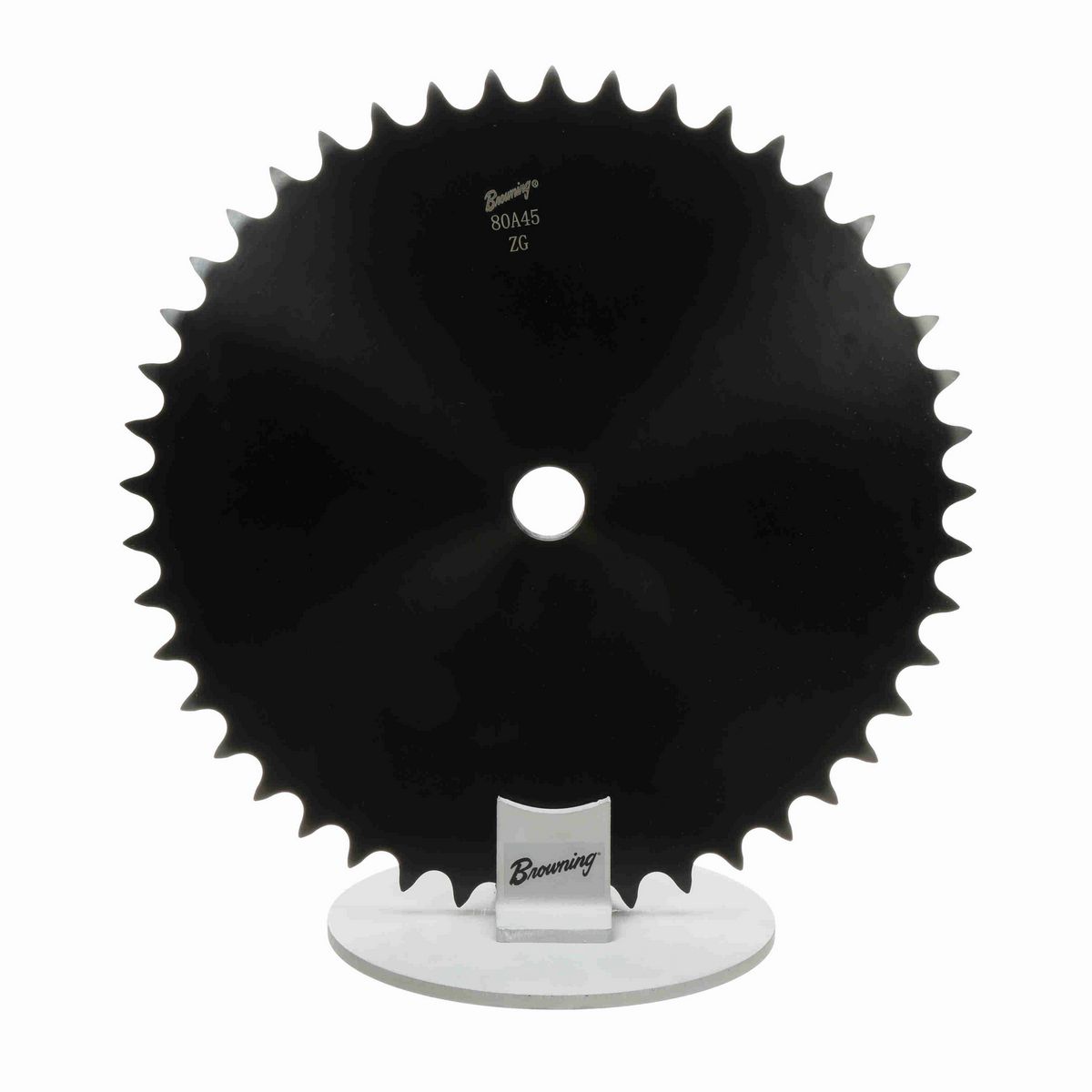 Browning Steel Minimum Plain Bore Roller Chain Sprocket - 80A45