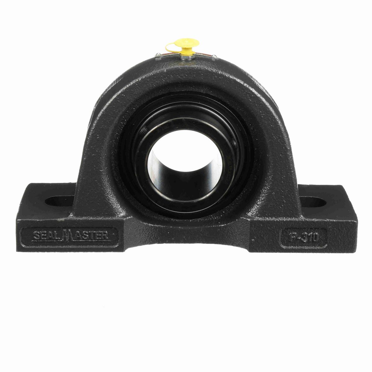 Sealmaster Mounted Cast Iron Two Bolt Pillow Block Ball Bearing - 52100 Bearing Steel, Black Oxided - Setscrew Lock - MP-35C