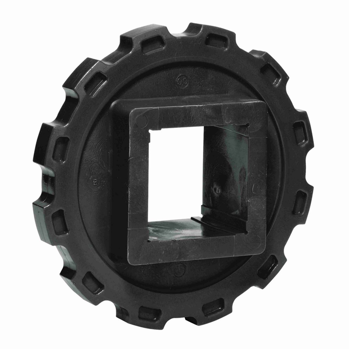 Rexnord 4700 Series Solid One Piece Molded Acetal Sprocket with 21 Teeth and a 65mm Square Bore - 114-1053-2
