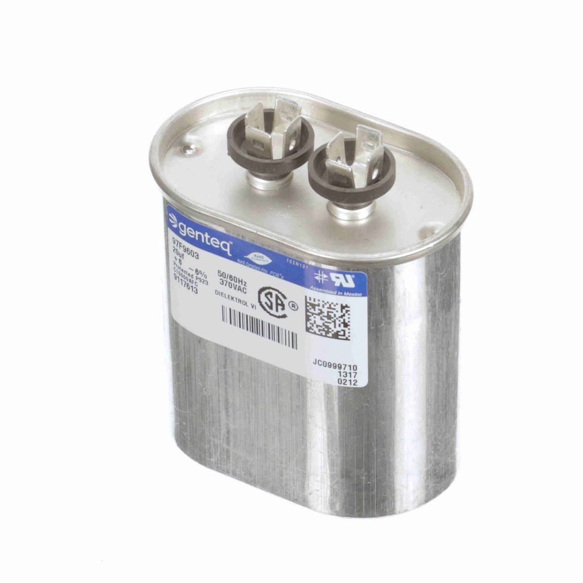 LEESON RUN CAP 20 MFD 370 VOLT - A380