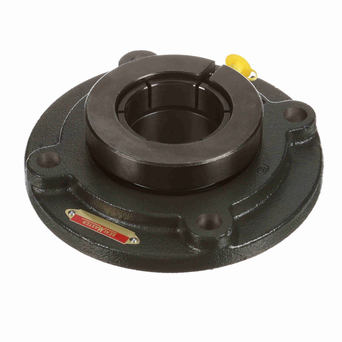 Sealmaster Mounted Cast Iron Flange Cartridge Ball Bearing - 52100 Bearing Steel, Black Oxided - Concentric Lock - MFC-310TMC