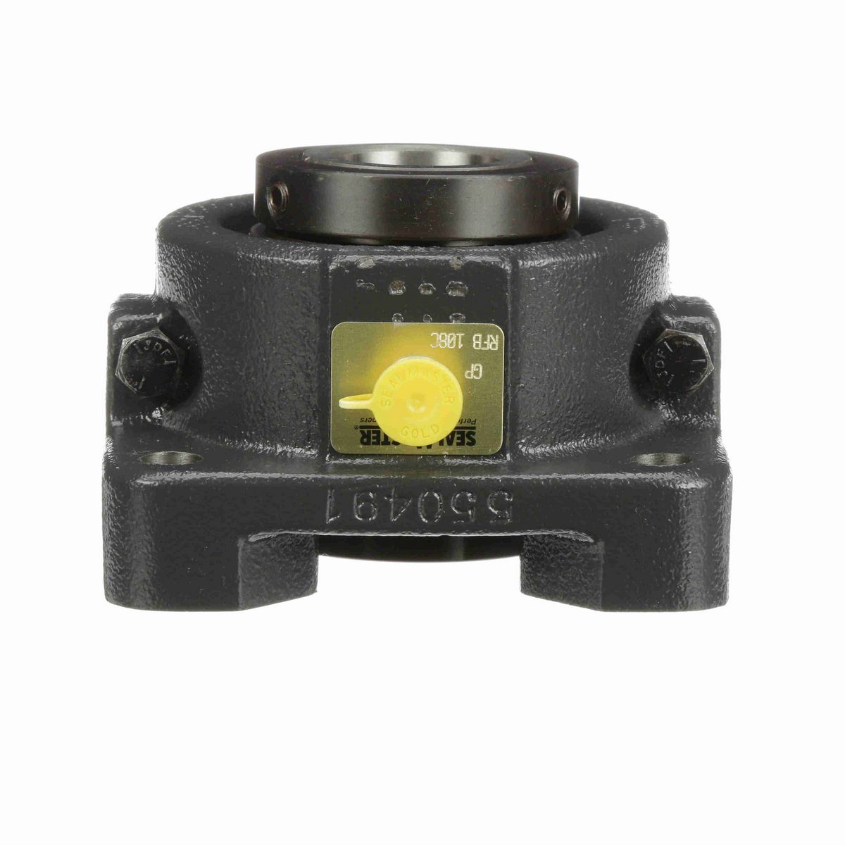 Sealmaster Mounted Cast Iron Four Bolt Flange Tapered Roller - 52100 Bearing Steel - Double Collar Mount Lock - RFB 108C
