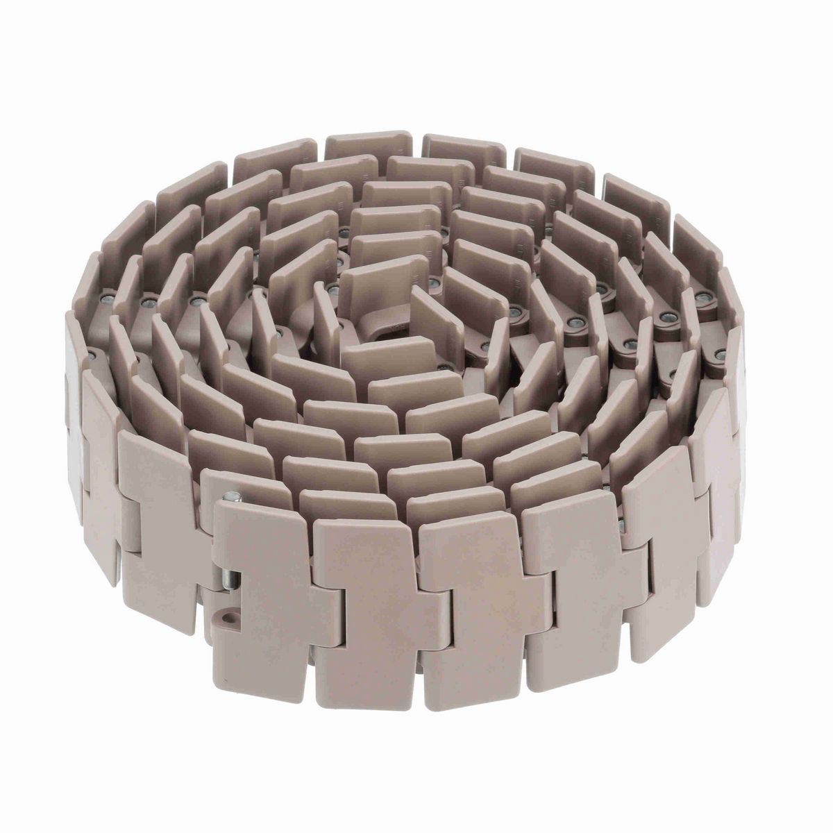 System Plast 879M Side-flexing Solid Top, Material: Tan Low Friction, Width: 3.25in, Pitch: 1.5in - LF879M-K325