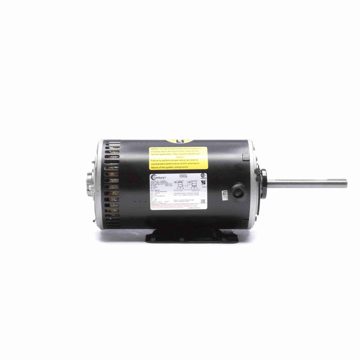Century JuggerNaut® Condenser Fan Motor, 1.5 HP, 3 Ph, 60 Hz, 208-230/460 V, 900 RPM, 56HZ Frame, OPAO - H1054RBV1