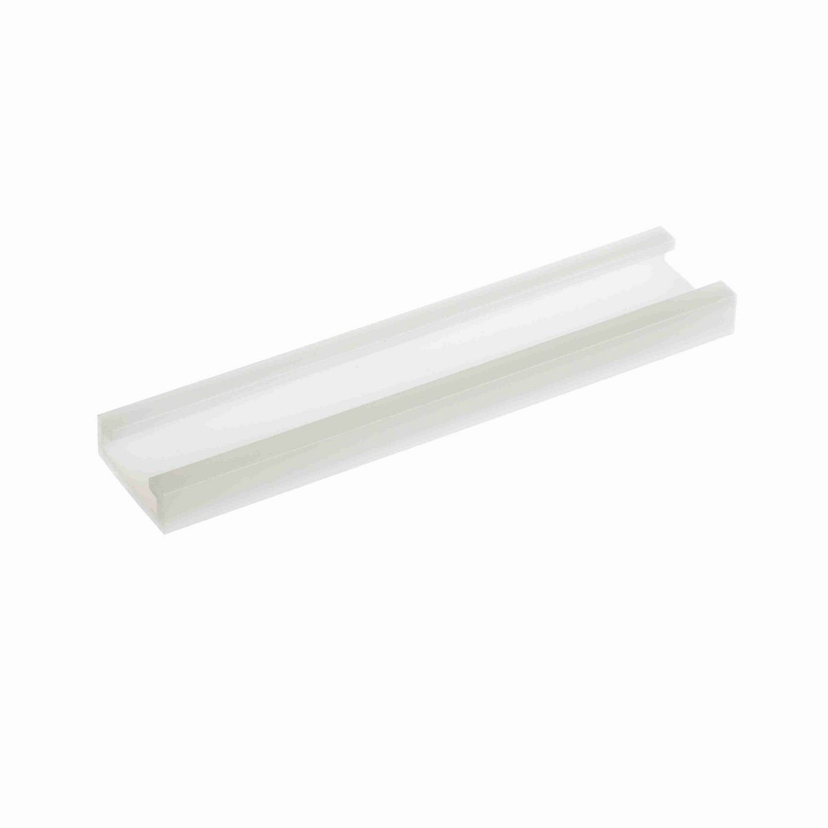 System Plast Bar Cover: 1.31"W X 0.45"H X 240"L White UHMW-PE - VG-P1910BC-20