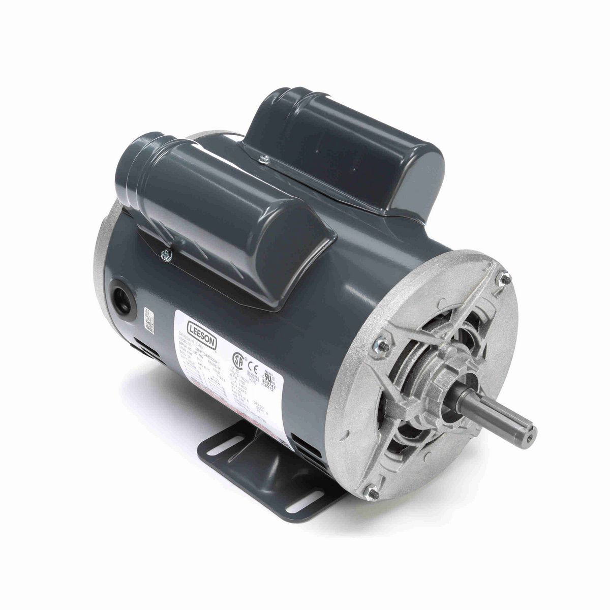 LEESON General Purpose Motor, 0.75 HP, 1 Ph, 60 Hz, 115/208-230 V, 1800 RPM, 56 Frame, DP - C176A
