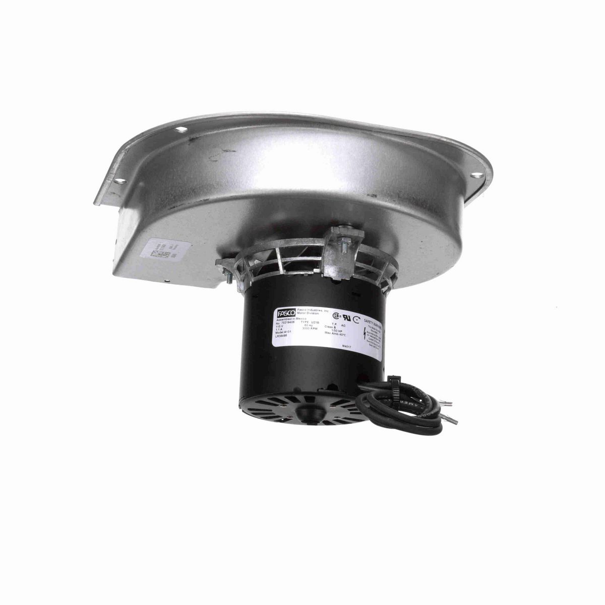 FASCO Rectangular Outlet Shaded Pole OEM Replacement Draft Inducer Blower, 115 Volts, Flange: No - A131