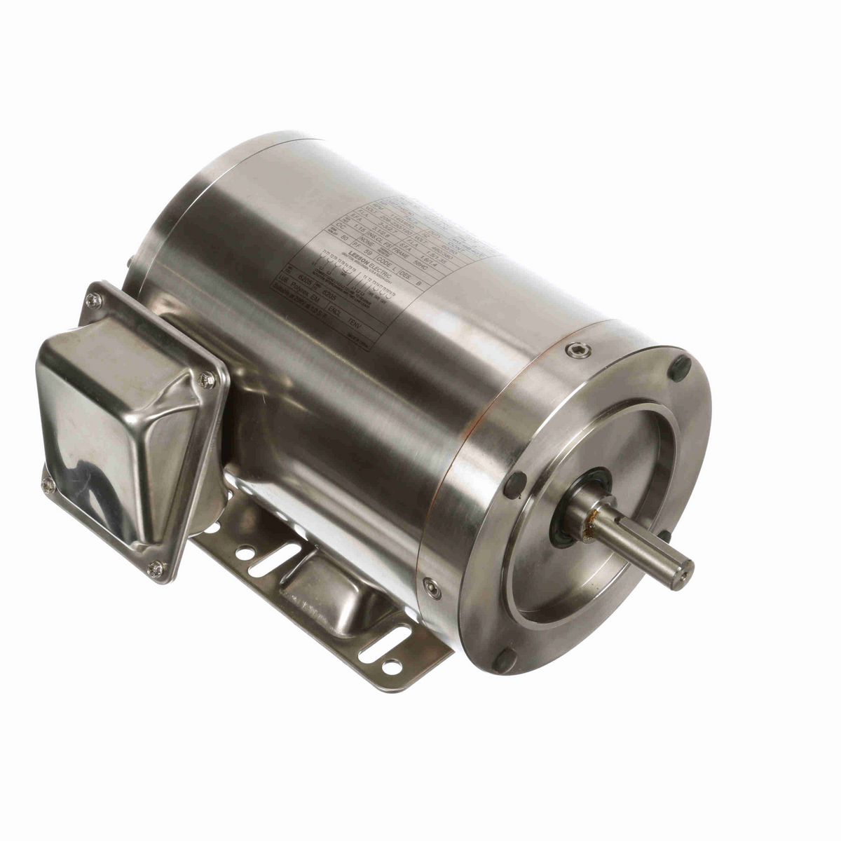 LEESON SST Duck™ General Purpose Motor, 0.75 & 0.50 HP, 3 Ph, 60 & 50 Hz, 230/460 & 190/380 V, 1200 & 1000 RPM, 56C Frame, TENV - 191415.00