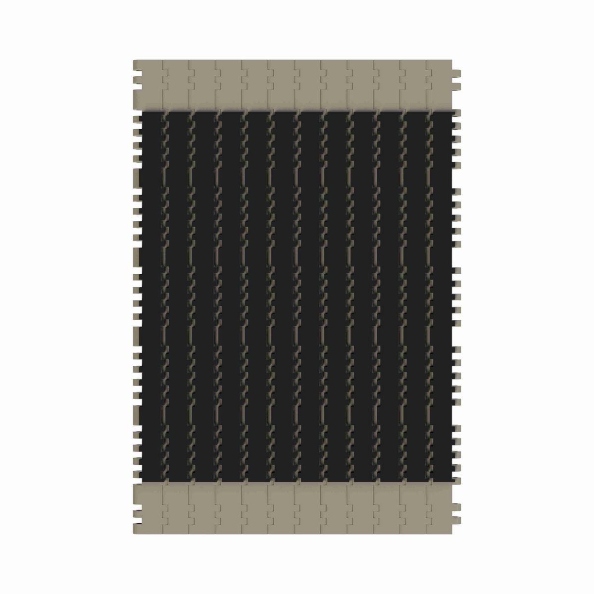 Rexnord 7705 RubberTop® Straight Running RubberTop®, Material: Grey Tough Composite, Width: 14in, Pitch: 1in - 10324642