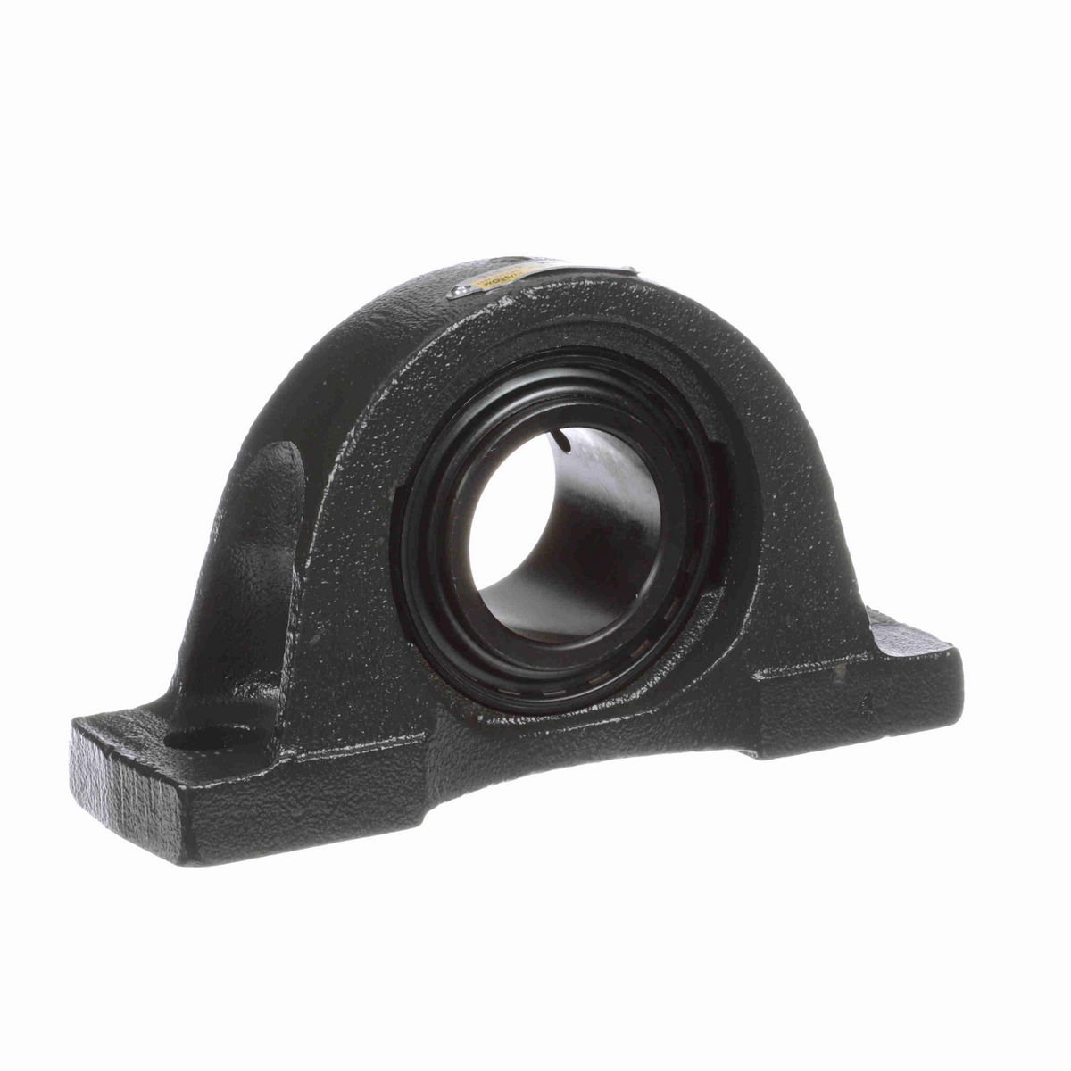 Sealmaster Mounted Cast Iron Two Bolt Pillow Block Ball Bearing - 52100 Bearing Steel, Black Oxided - Setscrew Lock - Reduced Maintenance - Lubed for Life - NP-31C RM