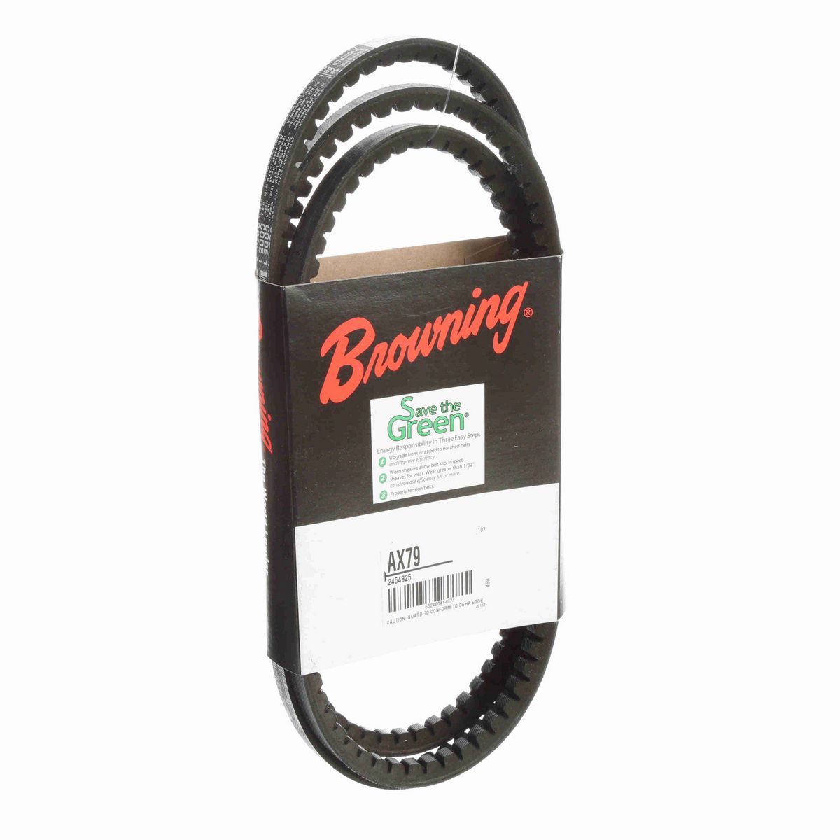 Browning EPDM Notched Belt 98% Efficient - AX79