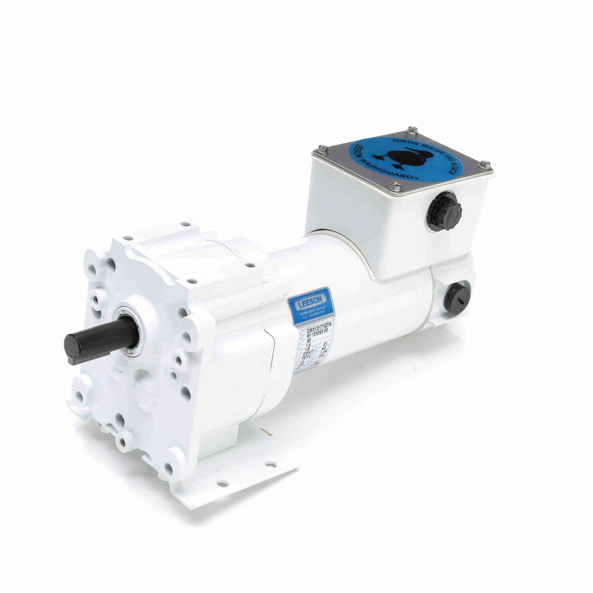 LEESON White Duck™ Parallel Shaft Gearmotor, 0.13 HP, 90 V, 51 RPM, 31 Frame - M1125263.00