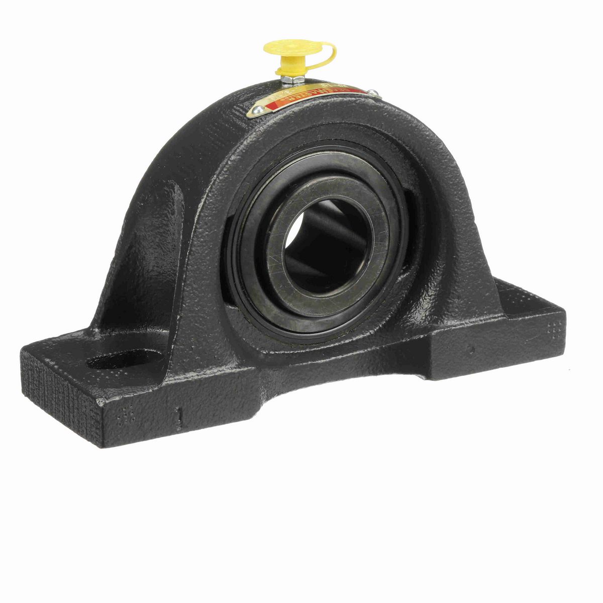 Sealmaster Mounted Cast Iron Two Bolt Pillow Block Ball Bearing - 52100 Bearing Steel, Black Oxided - Setscrew Lock - MP-19