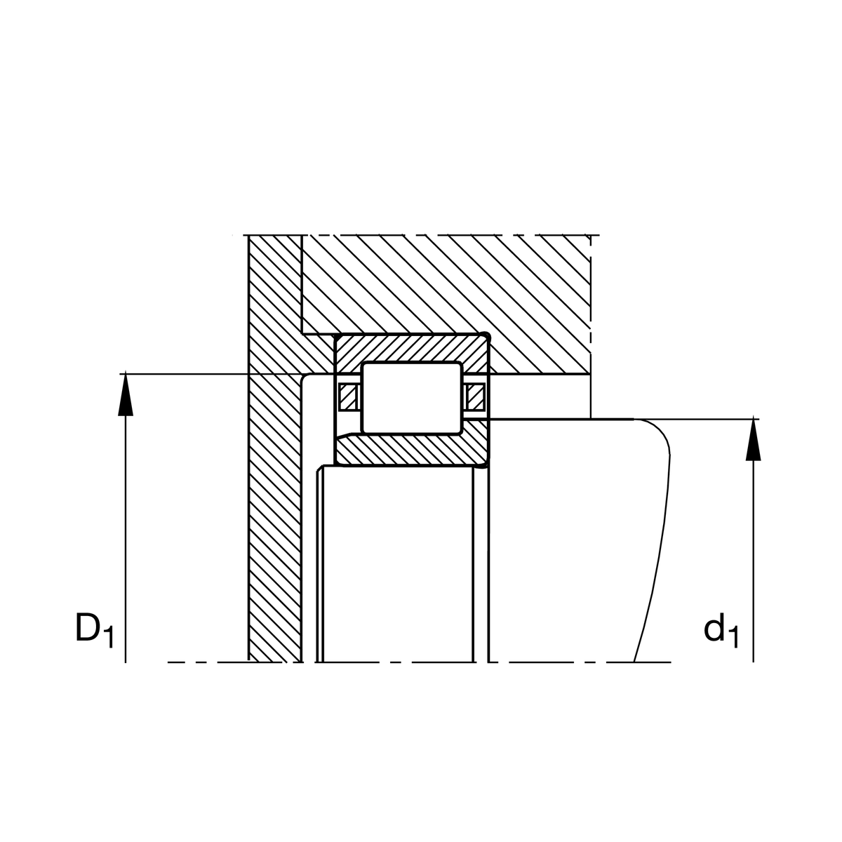 Цилиндрический роликоподшипник FAG NJ217-E-XL-TVP2 (NJ217-E-TVP2, NJ217E.TVP2)