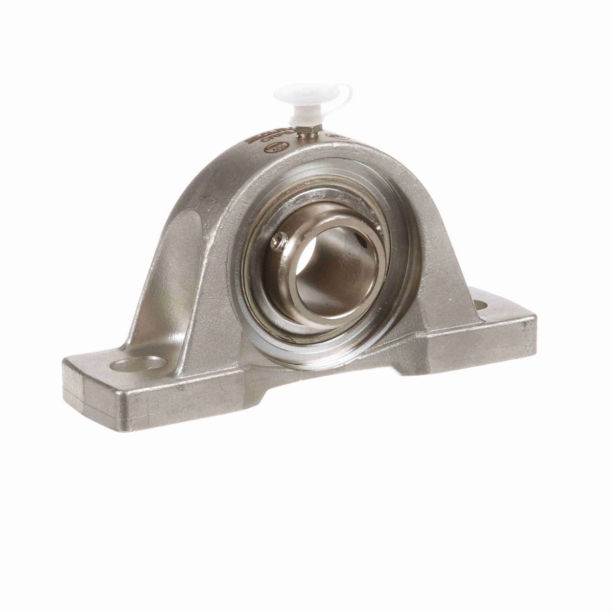 Sealmaster Mounted Stainless Steel Two Bolt Pillow Block Ball Bearing - 52100 Bearing Steel, Phosphorus Nickel Coated - Concentric Lock - Corrosion Resistant - CRPS-PN16T