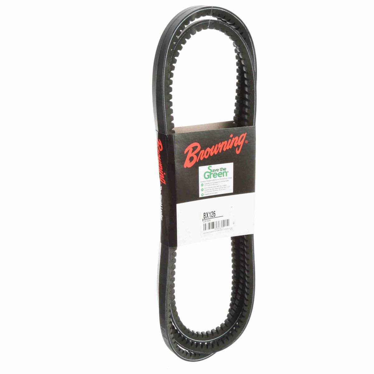 Browning EPDM Notched Belt 98% Efficient - BX126