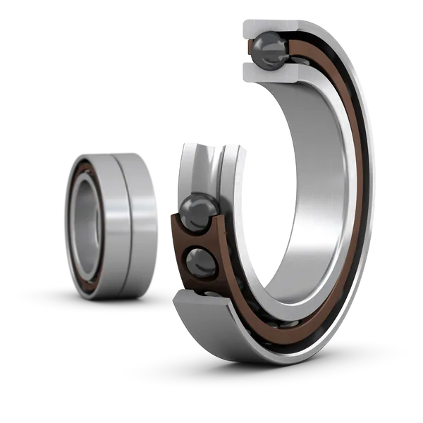 Согласованный комплект двух прецизионных однорядных радиально-упорных шарикоподшипников типа D повышенной грузоподъёмности SKF 7015 CD/HCP4ADT