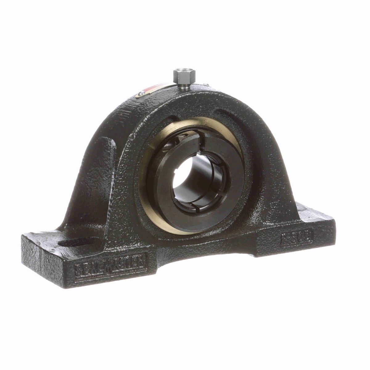Sealmaster Mounted Cast Iron Two Bolt Pillow Block Ball Bearing - 52100 Bearing Steel, Black Oxided - Concentric Lock - Low Drag - EMP-19TX ALP