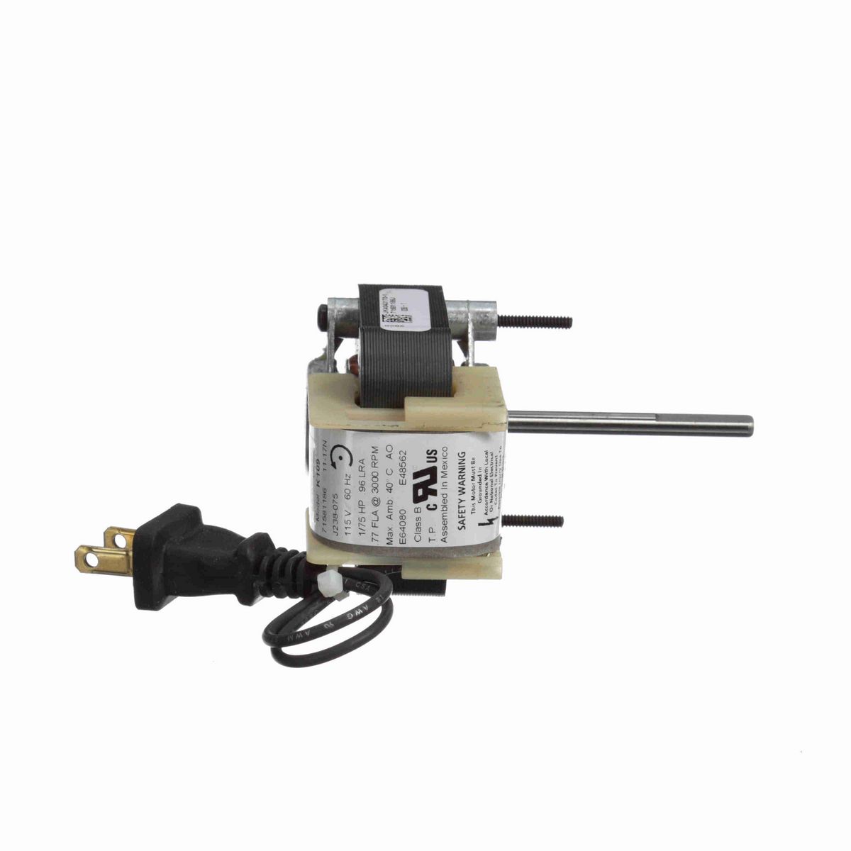 FASCO 1/75 HP C-Frame / Skeleton Motor, 3000 RPM, 115 Volts, OAO - K109