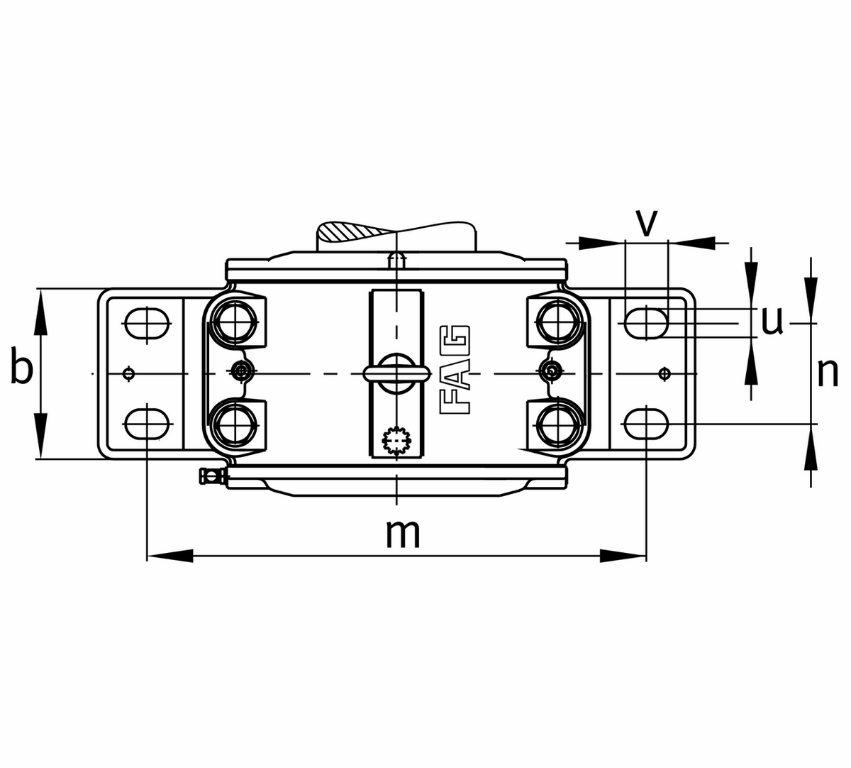 Стационарный корпус FAG LOE218-N-AL-L