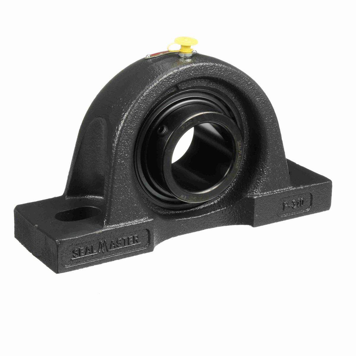 Sealmaster Mounted Cast Iron Two Bolt Pillow Block Ball Bearing - 52100 Bearing Steel, Black Oxided - Setscrew Lock - MP-35C