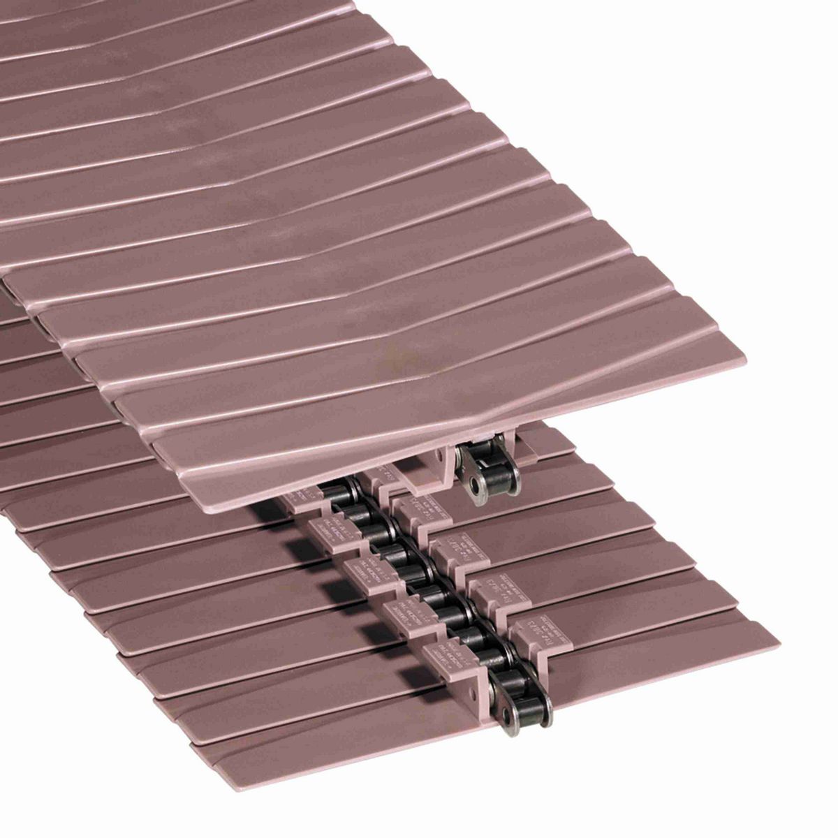 Rexnord 3873TAB Side-flexing Solid Top, Material: White Alloy, Width: 12in, Pitch: 1.5in - 81440801