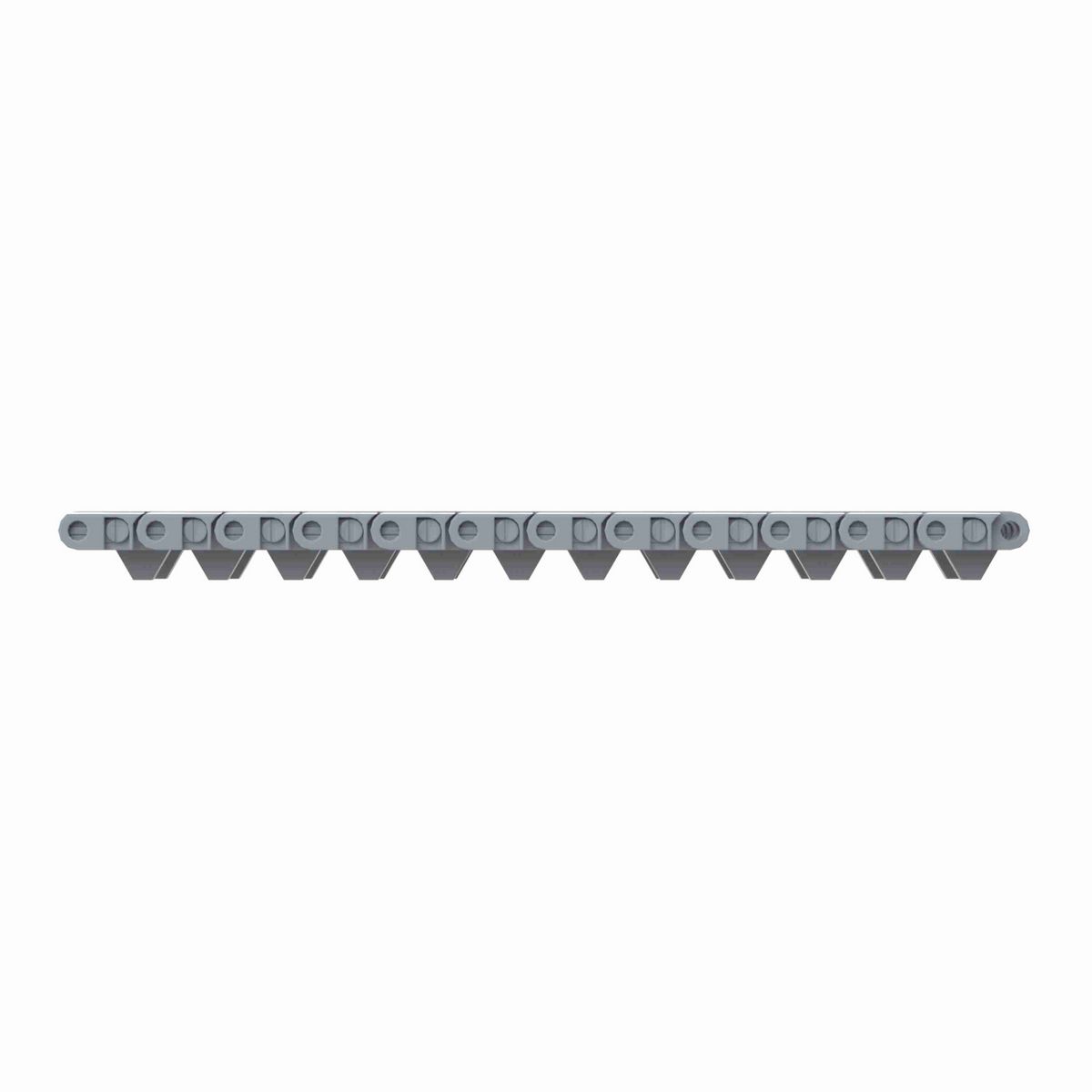 Rexnord 7705DTS Straight Running DTS®, Material: Silver Platinum Series™ X, Width: 4.5in, Pitch: 1in - 10295779