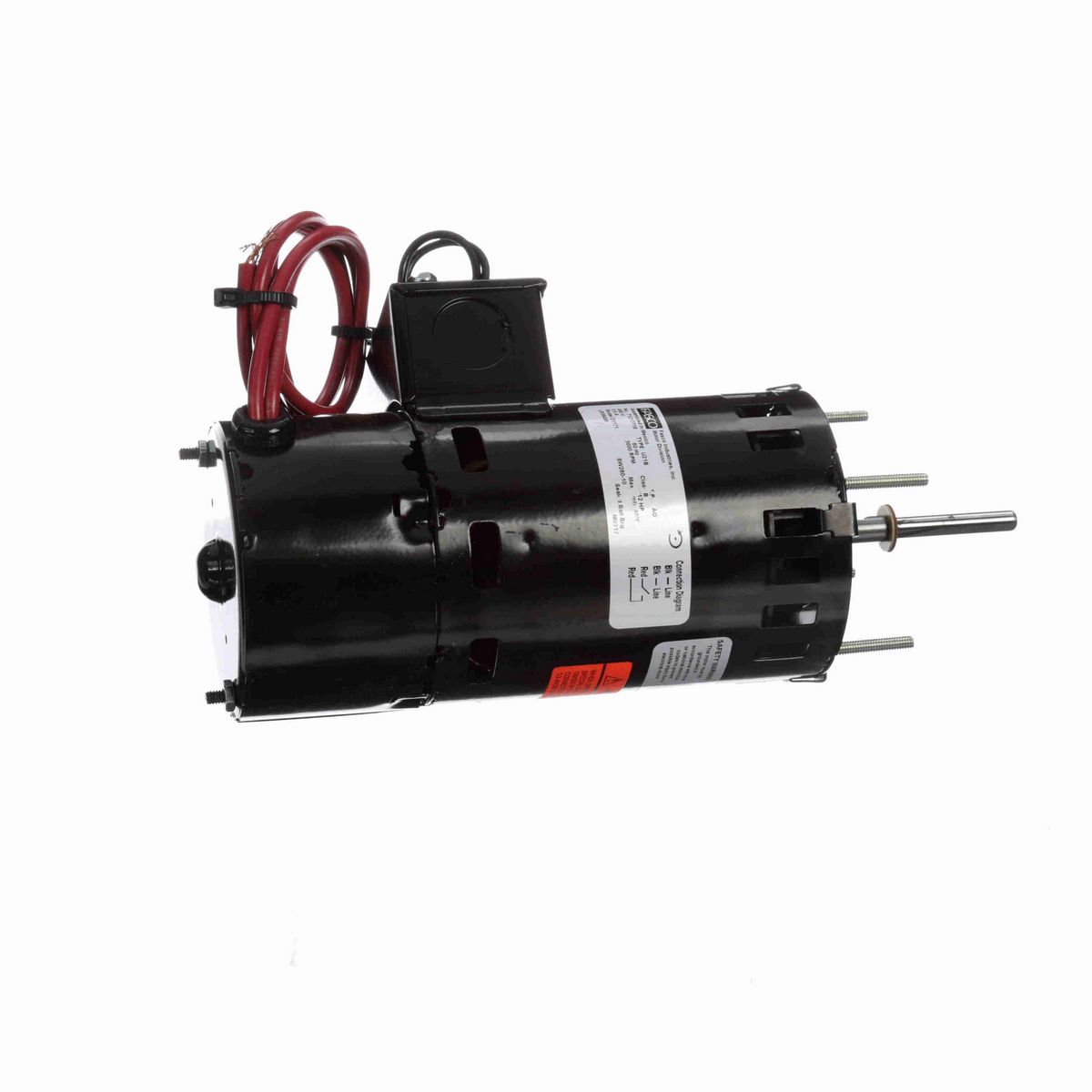 FASCO OEM Replacement Motor, 1/12 HP, 1 Ph, 60 Hz, 460 V, 3000 RPM, 1 Speed, 3.3" Diameter, OAO - D1171