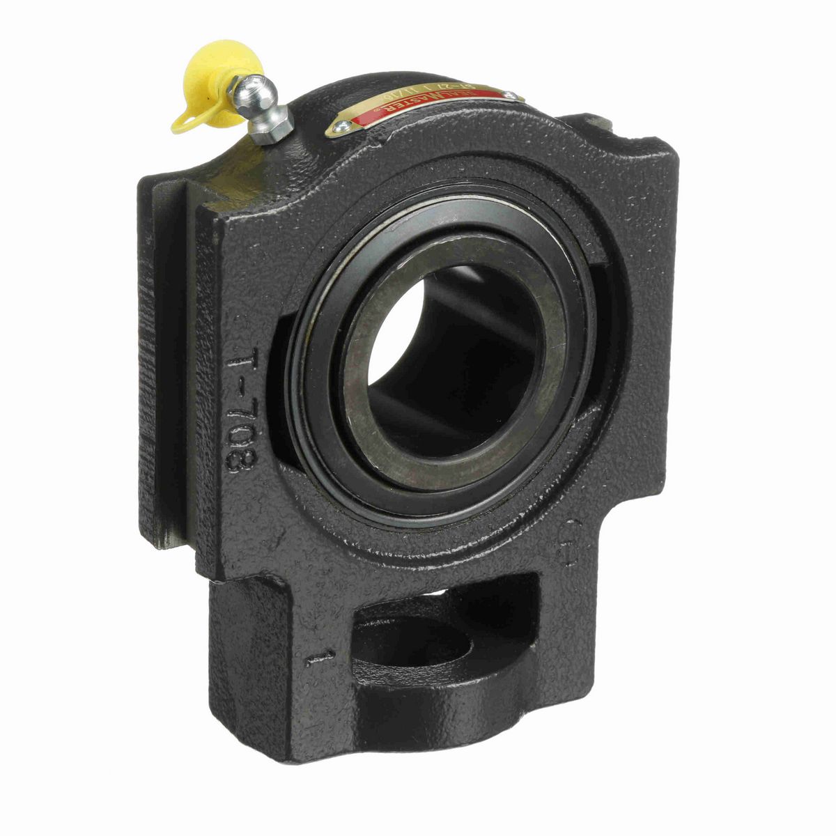 Sealmaster Mounted Cast Iron Wide Slot Take Up Ball Bearing - 52100 Bearing Steel, Black Oxided - Setscrew Lock - ST-27