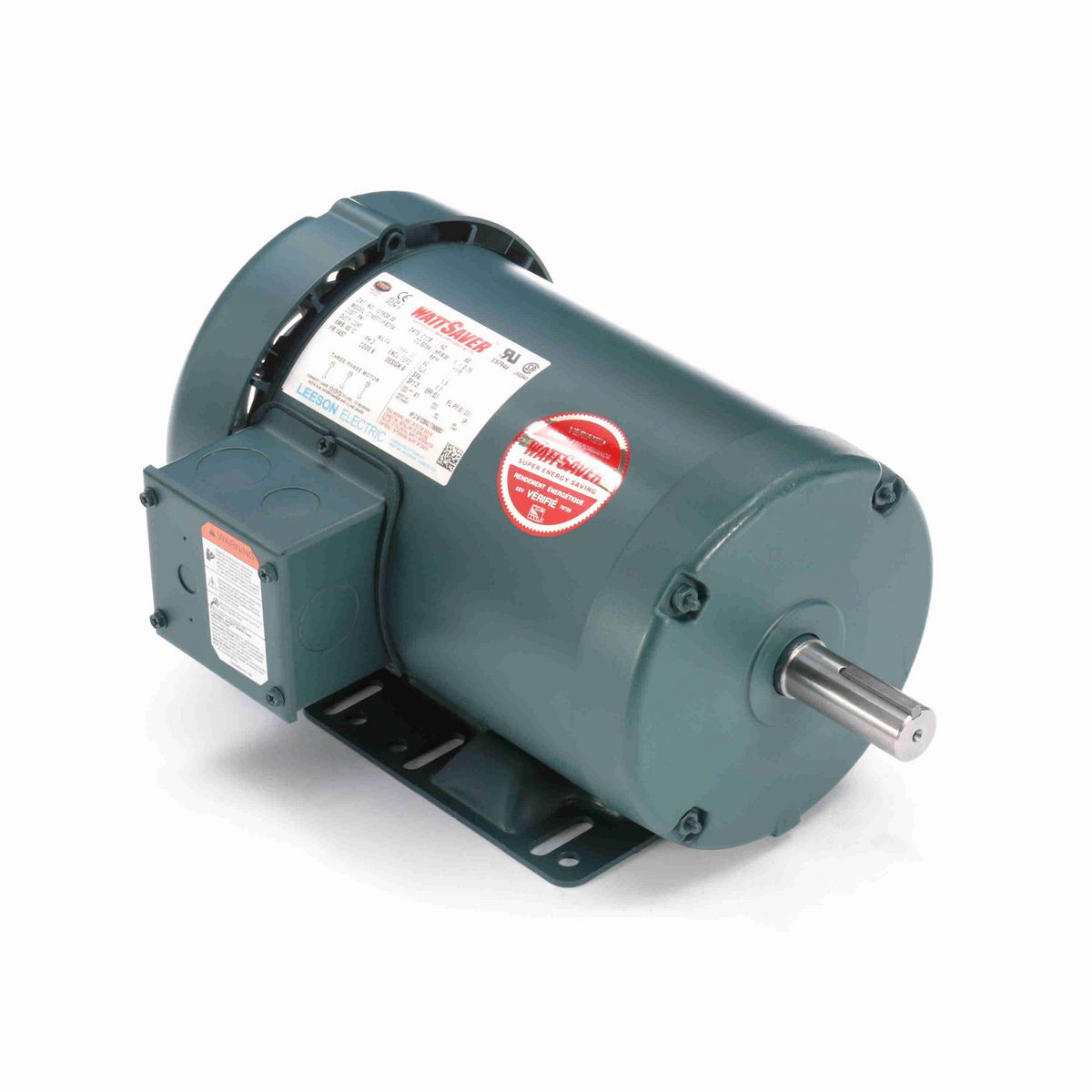LEESON Special Voltage Motor, 1 HP, 3 Ph, 60 Hz, 575 V, 1200 RPM, 145T Frame, TEFC - 121938.00