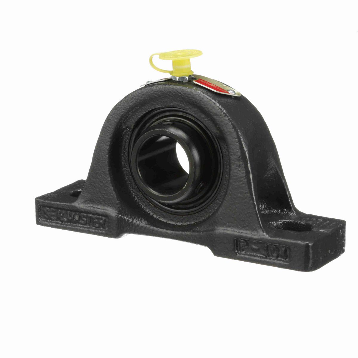 Sealmaster Mounted Cast Iron Two Bolt Pillow Block Ball Bearing - 52100 Bearing Steel, Black Oxided - Setscrew Lock - NP-16C