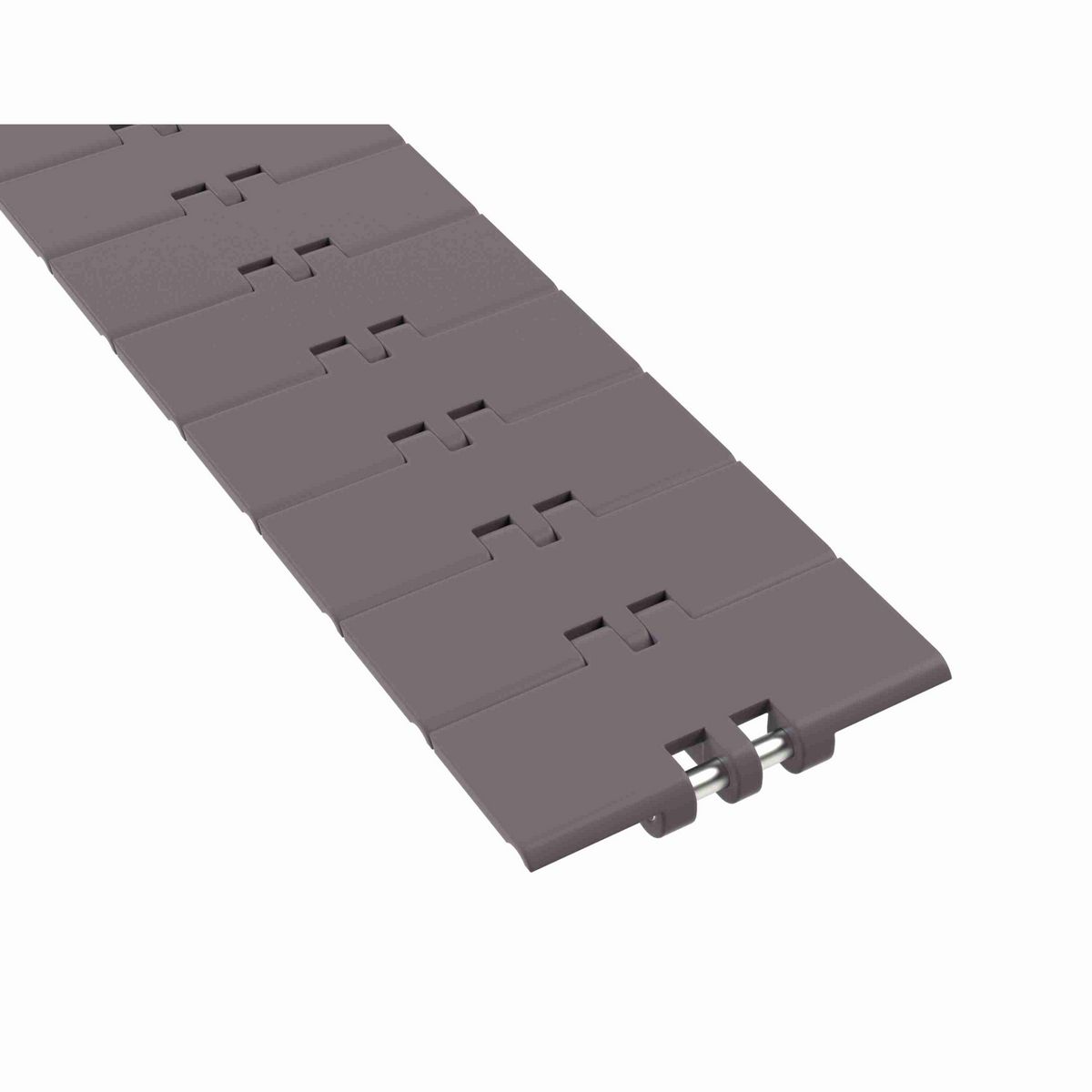 Rexnord 820 Straight Running Solid Top, Material: Brown High Performance, Width: 4in, Pitch: 1.5in - 81400012