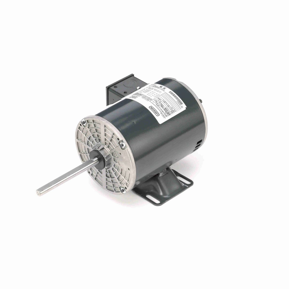 LEESON Condenser Fan Motor, 0.33 & 0.33 HP, 3 Ph, 60 & 50 Hz, 208-230/460 & 190/380 V, 1200 & 1000 RPM, 56Z Frame, OPAO - X532