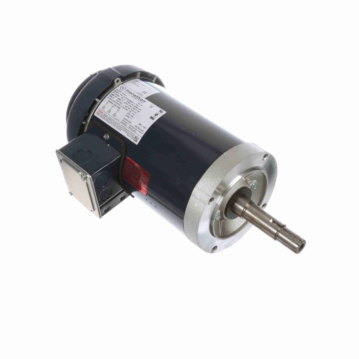 LEESON Close-Coupled Pump Motor, 1 HP, 3 Ph, 60 Hz, 200 V, 1800 RPM, 143JMV Frame, TEFC - GT5001